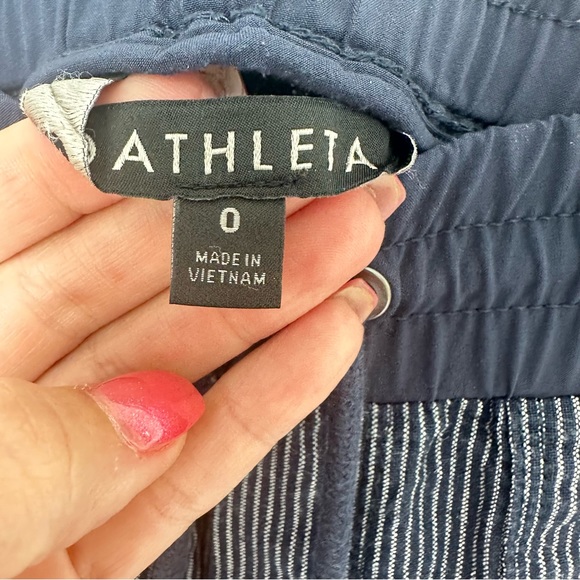 Athleta Stripped linen pants - Picture 3 of 5